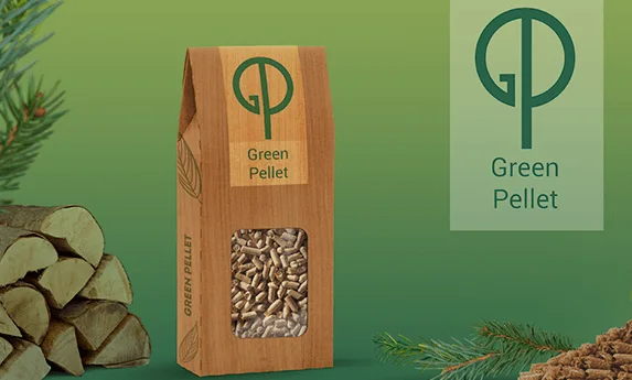 Создание логотипа крупного российского производителя пеллет Green Pellet